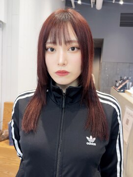 アルバム 銀座(ALBUM GINZA) 前髪カットロング顔周りレイヤー小顔_F31219