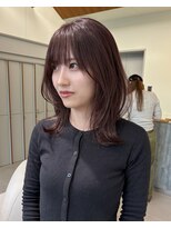 ローレンアオ(LOREN AO)&nbsp;ラベンダーピンク/ハッシュカット/韓国巻き