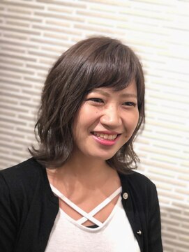 アナザーワールド(ANOTHER WORLD) やわらかミディ☆アッシュ×ブラウン