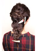 ”DAISY大島店” ヘアセット ダウンアレンジ 編み込み 結婚式