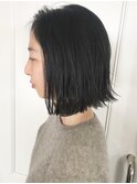 黒髪でもオシャレ☆切りっぱなしストレート