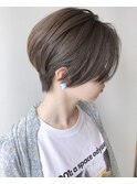 【morio 原宿】くびれショートボブ前髪なしハイトーングレージュ