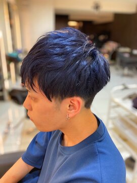 タリィランド(talleyrand) 1ブリーチで作るブルーブラック　マッシュレイヤー