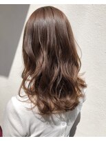 モルニ(MORNI)&nbsp;ショコラベージュ_マロンベージュ Aラインボブ かきあげ