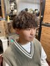 【メンズブースで施術】Men'sカット＋カラー￥8250