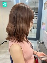 ヘアー ミッション 心斎橋店(hair Mission) ブラウンカラー　ミディアムスタイル