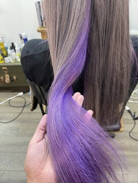 オンリエド ヘアデザイン(ONLIed Hair Design) 【ONLIed】パープルインナーカラー