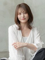 ケアリー 流山おおたかの森(Carelly)&nbsp;大人かわいい前髪セシルカットココアブラウンフリンジウェーブ