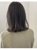 透明感アッシュグレージュ