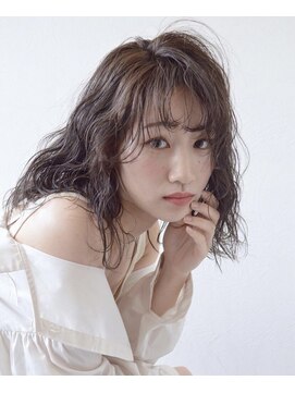 ソイクフ 四条大宮店(SOY-KUFU) 大人可愛い◎20代30代40代前髪パーマグレーベージュ