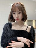 内巻きも外ハネも可愛い韓国ボブタンバルモリ学割タッセルカット