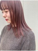髪質改善＊艶髪モーヴピンク＊美髪【Zina S 札幌】