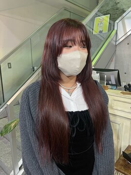 ヘアーデザイン アルエ(HAIR×design ARUE) ワインレッドカラー