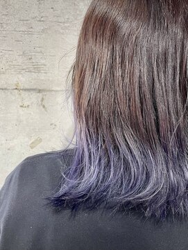 ミーツ バイ カシェート 武蔵藤沢店(meets by cachette) 裾カラー 寒色系バイオレット