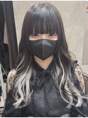 ブラック×シルバー シールエクステ