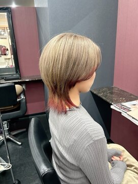 アイズ 渋沢(AIZU) ウルフ　キツネカラー