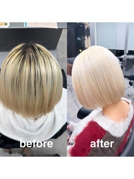 ガルボヘアー 桟橋店(garbo hair) ハイトーン大人可愛い20代30代40代