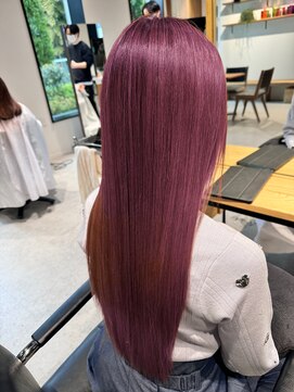 ムク(MuK) 春カラーピンクブラウン×髪質整形