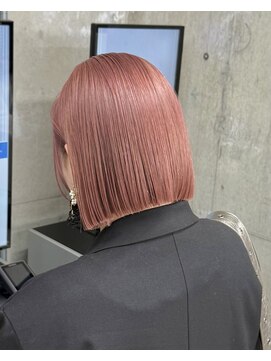 ガーデン 渋谷(GARDEN) 切っぱなしボブ／ミニボブ／ピンクベージュ／大人ボブ