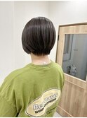 【下田】ショートボブ白髪ぼかしハイライトグレージュ