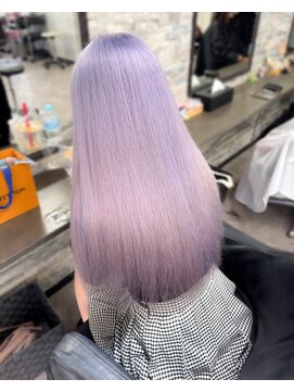 オズ 梅田店(OZ) 白っぽく落ちるペールパープル/ロング