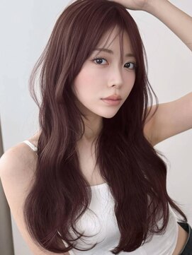 アグ ヘアー オリーブ 郡山富田店(Agu hair olive) 《Agu hair》キャメルブラウンカール×numberA.ベースケアミルク