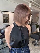 アルトラ(ALTLA)&nbsp;切りっぱなしボブ×くすみブラウンベージュ