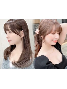 前髪/顔周りレイヤーカットで大人上品な韓国ヘアを演出！最も小顔に見えるよう骨格,髪質別にデザイン[銀座]