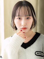 カバーヘア ブリス 上尾西口店(COVER HAIR bliss)&nbsp;インナーカラーフェイスフレーミングミニマルボブY上尾10代20代