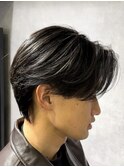 【ハイライト×センターパート】【ハイライトメッシュ】T