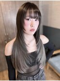 透明感カラー/髪質改善/縮毛矯正/レイヤーカット/ダブルカラー