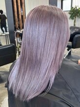 【透ける艶髪☆シルキーラベンダー】黄みを抑えた圧倒的透明感！思わず触れたくなる極上の質感ヘア♪