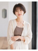 バグズ ヘアデザイン 桔梗が丘店(Baguz HAIR DESIGN)&nbsp;大人美人ショートボブ×シースルーバング×耳掛け