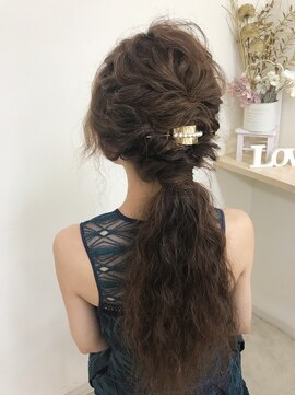 ヘアーセットサロン ピンキー(Hairset Salon Pinky) Pinky*ウェーブポニー