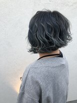 アンプヘアー 桂店(unpeu hair)&nbsp;【極上の透明感 】ブルーグラデーションＷ3Ｄカラー