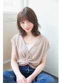 【Un ami】 大人かわいい 小顔ミディアムパーマ　松井幸裕