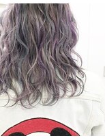 ローグ(LOGUE)&nbsp;【LOGUE】外国人風ブルーパープルカラーハイライト