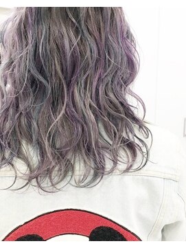 ローグ(LOGUE) 【LOGUE】外国人風ブルーパープルカラーハイライト