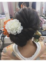ヘアアンドケア エジェリラボ(hair&care egerie lab)&nbsp;和装アップスタイル　egerie成人式スタイル