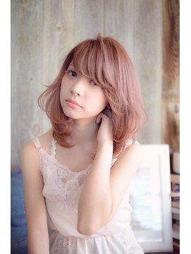 ラべリー 池袋(LOVELEY) 暖色系ブロッサムピンク　透明感カラー　【池袋】