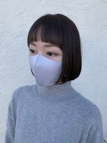 イデー ヘアサロン(idee Hair Salon)&nbsp;ワイドバングがお洒落なボブStyle＊