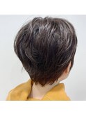 【小顔補正立体カット】束感ショート×暗髪/新越谷 南越谷