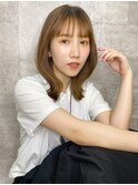 大人可愛い鎖骨ミディアム☆