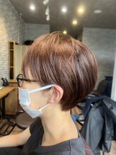 アンドブルー(and BLUE) リアルお客様ヘアスタイル☆耳かけでスッキリショート