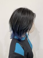 アクルヘアーバイテソロ(AKUR hair by tesoro)&nbsp;外はねブルー
