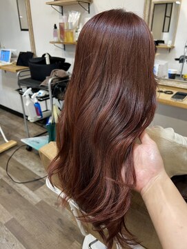 オリジンアド(ORIGIN+) pink brown/ロング