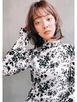 エース (ACE) 【ACE横浜】シースルーバングミディアム×ソフトベージュ
