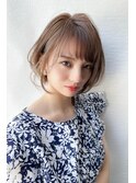 BERRY/ヘルシースタイル/ショコラアッシュ/ショートボブ