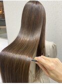 髪質改善＊ミルクティーベージュカラー＊美髪【Zina 本八幡】