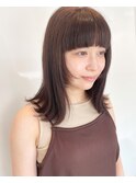 外ハネワイドバング